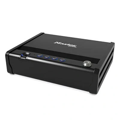 Image of MASTER LOCK Biometric Small Safe [Fingerprint opening] MLD08EB Best Used for Money, Jewellery, Passports and More