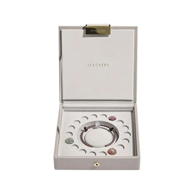Image of Stackers Taupe Charm Lidded Jewellery Box