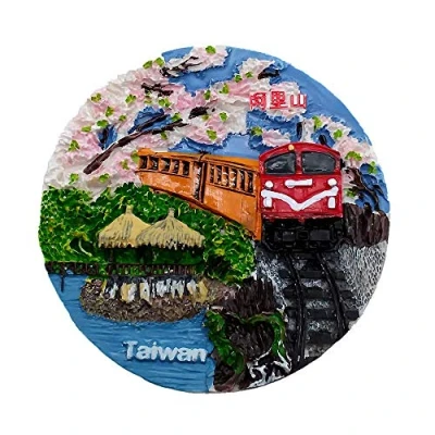 Image of Ali Mountain Taiwan 3D Fridge Magnet Travel Souvenir Gift Home &amp; Kitchen Decoration Magnetic Sticker Refrigerator