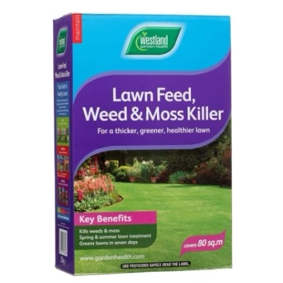 Image of Westland Lawn Feed, Weed &amp; Moss Killer 80sqm.
