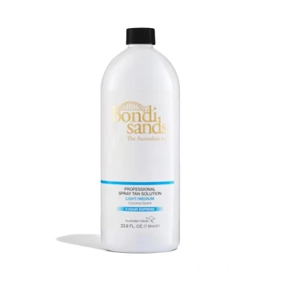 Image of Bondi Sands Professional Solution Light/Medium Salon Mist Quality Formula Dries Quickly for a Sun Kissed Glow, Enriched with Aloe Vera, Vegan + Cruelty Free, Coconut Scent 1 Litre/35.2 Oz