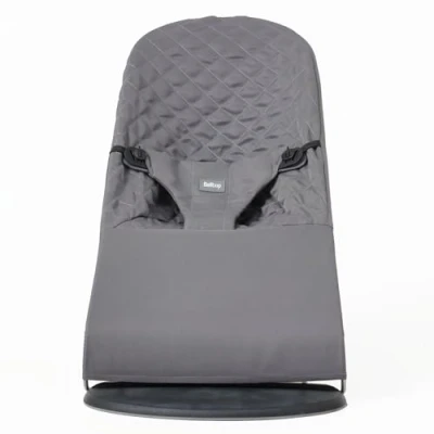 Image of Cover Belltop compatible with Babyjörn bouncer: Balance, Soft &amp; Bliss. Baby&#039;s seat for baby bouncer. hammock: ergonomic fit. Hypoallergenic poly cotton. Fabric bouncer Grey.