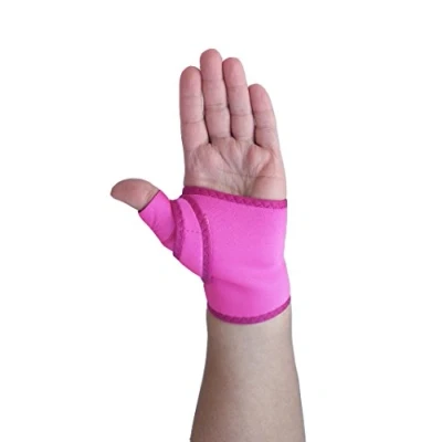 Image of LTG PRO® Neoprene Thumb Support Spica CMC Brace Splint Stabiliser Sprain Strain Arthritis (Pink, S L (15 20cm) Right Hand)
