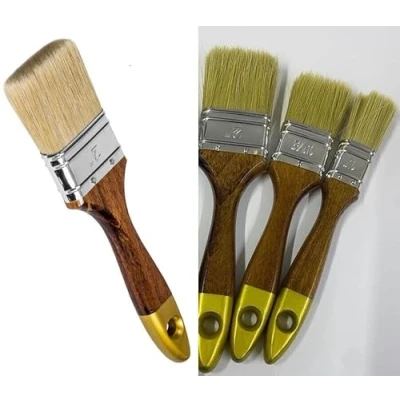Image of Elkoza Essentials Walls &amp; Ceilings Paint Brushes Set (Natural Synthetic Fibres, 1x1&#039;&#039;1x1.5&#039;&#039; 2x2&#039;&#039;)