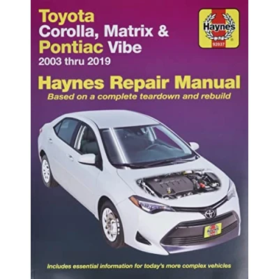 Image of Toyota Corolla (03 19),Matrix 14),Pontiac Vibe 10) Haynes (Paperback)
