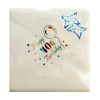 Image of Happy 40 Birthday Napkins 33CM X