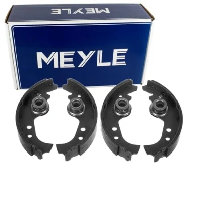 Image of SE021165299A, SE028165299B, SE138165209A, SE141165209A Brake Shoes MEYLE 214 101 0059 Rear Axle 185mm 31mm without spring ORIGINAL Quality