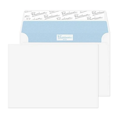 Image of Blake Office C6 114 x 162 mm 120 gsm Peel &amp; Seal Wallet Envelopes (31213) Ultra White Wove Pack of 25