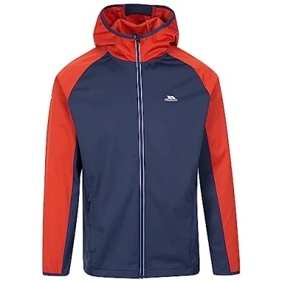 Image of Trespass Mens Hooded Activewear Outdoor Jacket With Zipped Pockets Furst