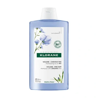 Image of Klorane Volume Fine Hair Shampoo with Organic Flax 400ml