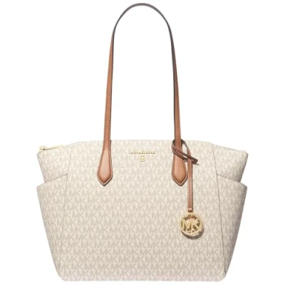Image of Michael Kors Marilyn TOTE Handbag, Women&#039;s, Size: One Size, Vanilla