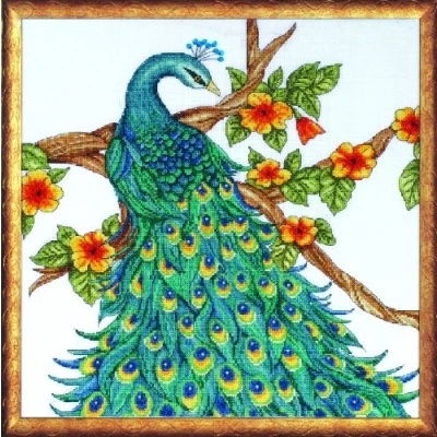 Image of Tobin Counted Cross Stitch Kit, Aida, Blue