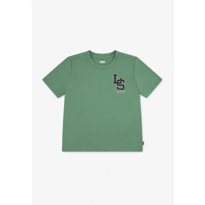 Image of Levi&#039;s Streamline Monogram TEE Print Tshirt for kids, Size: 8y, Deep grass green