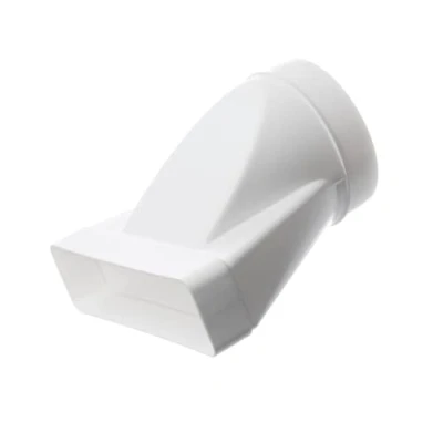 Image of 220x55mm Ø 125mm Flat Rectangular to Round Ducting Adapter Duct Connector