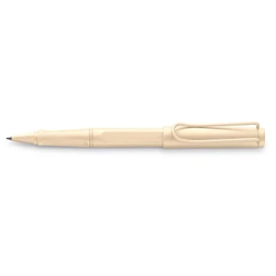 Image of Lamy safari cozy 320 Special Edition Rollerball Pen Modern in Cream Ergonomic Grip Includes M63 Refill Black Line Width M