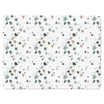 Image of Denby Elements Set Of 6 Terrazzo Effect Neutrals Placemats
