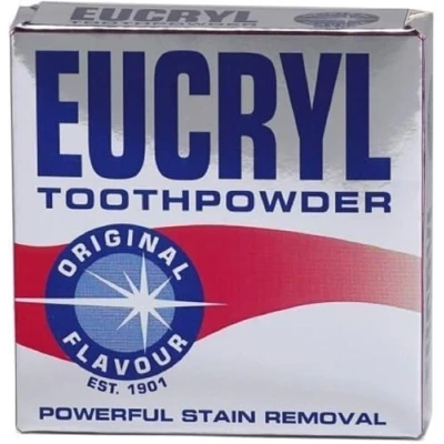 Image of Eucryl Smokers Toothpowder Original 50g, Powerful Stain Remover (Pack of 6)