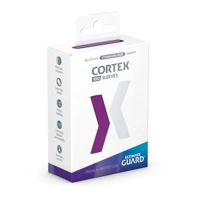 Image of Ultimate Guard Cortex Sleeves Standard Size (100) (66 x 91 mm), Colour: Purple