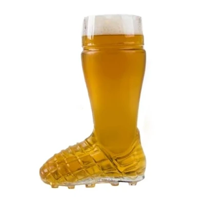 Image of Chabrias Ltd Ultimate Beer Glass Football Rugby Boot Mug Perfect for UEFA Euros, World Cup, and Soccer Fans! (Half Pint (10 oz / 284 ml))