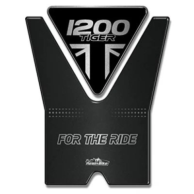 Image of Resin Bike Motorcycle 3D Stickers Compatible with Triumph Tiger 1200 2018 2020 Matt Jet Black. Tank Protector Protection from Bumps and Scratches. Gadget Moto