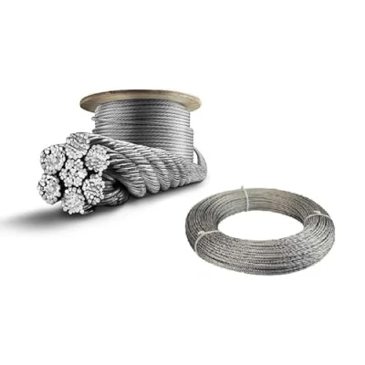 Image of Wire rope cable stainless steel A4 316 marine grade 7x7 1mm 2mm 3mm 4mm (1, 100m, 2mm)