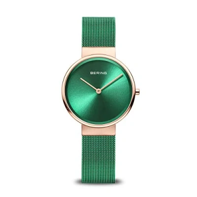 Image of BERING Women Analog Quartz Classic Collection Watch with Stainless Steel Strap &amp; Sapphire crystal 14531 868