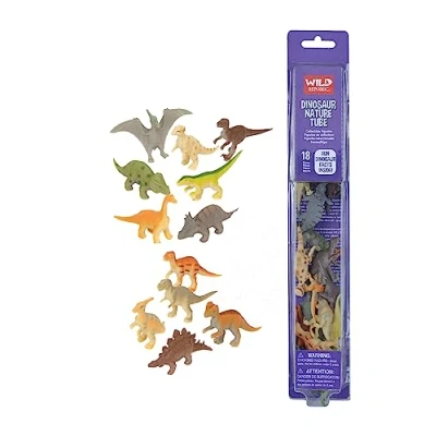 Image of Wild Republic Europe 32 cm Nature Tube Dinosaurs Playset 12756, Dinosaur