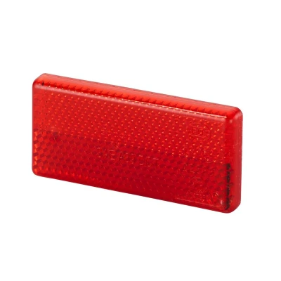 Image of 04413298, 04413298EY200549, D04413298 Reflex Reflector HELLA 8RA 004 412 021 rectangular red Rear