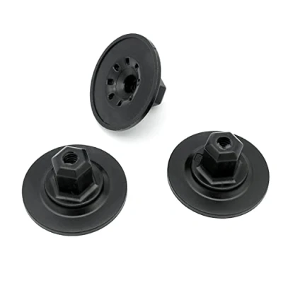 Image of VVO Fasteners Plastic Underbody Shields and Insulation Panel Fastener Nut, Black (Pack of 10)