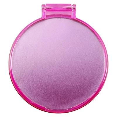 Image of eBuyGB Compact Cosmetic Handbag Folding Pocket Vanity Mirror Toiletry Bag, Pink, 24 cm