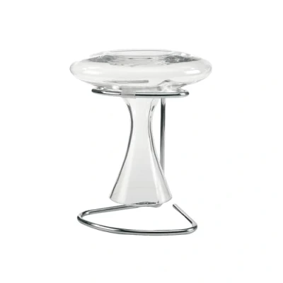 Image of Leopold Vienna PowerPull Decanter Carafe Drying Stand de Luxe, Silver