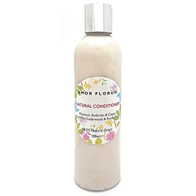 Image of Amor Florum Conditioner 98.5% Natural Rhassoul, Andiroba, Castor, Rosemary, Cedarwood, Frankincense. Sulfate/Parabens Free. Gentle, Concentrated. pH 5.5 For Sensitive Skin. 250ml