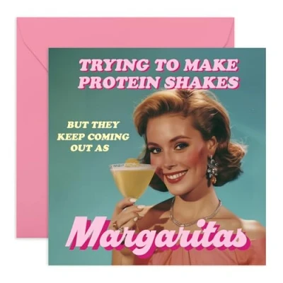 Image of Central 23 Ladies Birthday Cards For Her Keep Making Margaritas Friend Gifts Female Pretty Card Sister Mum Comes With Fun Stickers