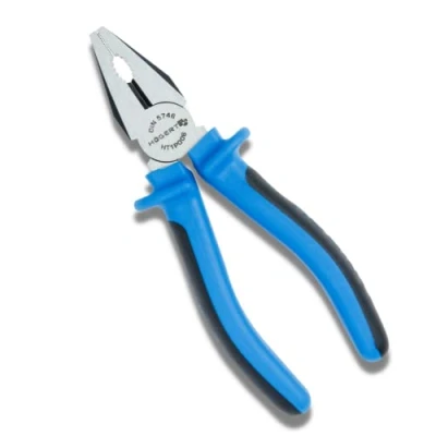 Image of Högert Technik Combination Pliers Universal 160 mm, CRV Cutting Edges with 58 62 HRC 2K Handle