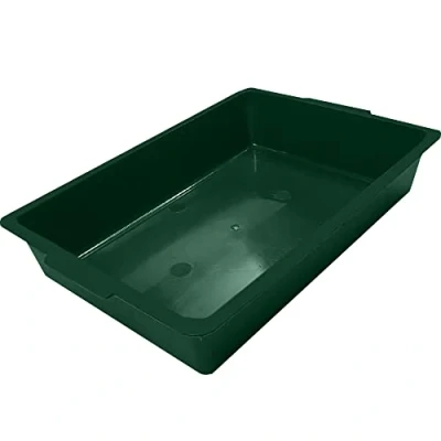 Image of Kitten Litter Tray Box Pencil Plastic Draw Mouse Hamster Bird Cage Base Bottom School Small Cat Seed Pet Loo Storage 36cm Green
