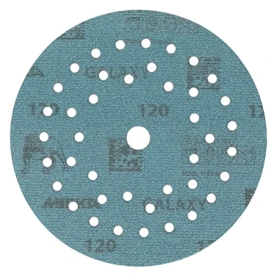 Image of Mirka Galaxy P180 Grit Multifit Grip Abrasive Sanding Disc, 150 mm Diameter (Pack of 100)