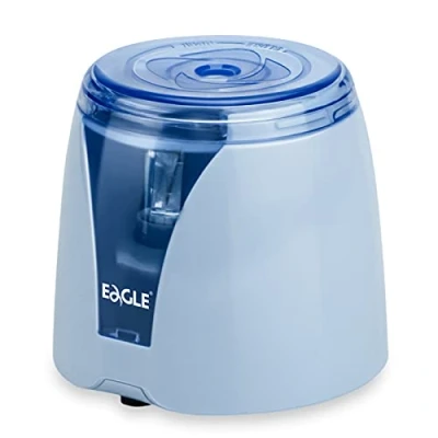 Image of Eagle Portable Automatic Pencil Sharpener, Battery Powere,Suitable for Kids, Home, School and Office use (Blue)