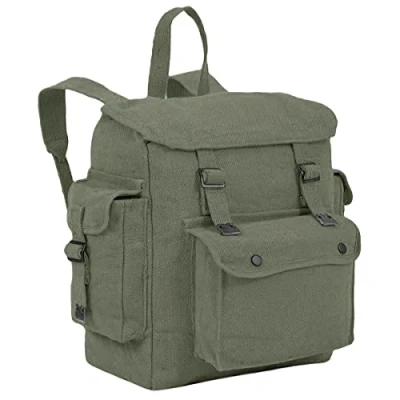 Image of Highlander Large Pocketed Web Backpack Olive