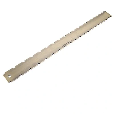 Image of Guitar Straight Edge Notched Fret Board Luthiers Tool Neck Leveling Guitarist Convenient Checking Dual Scale Design