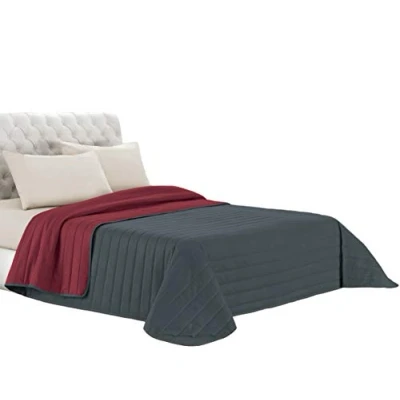 Image of Elegant Summer Quilt Dark Green/Cream, Single