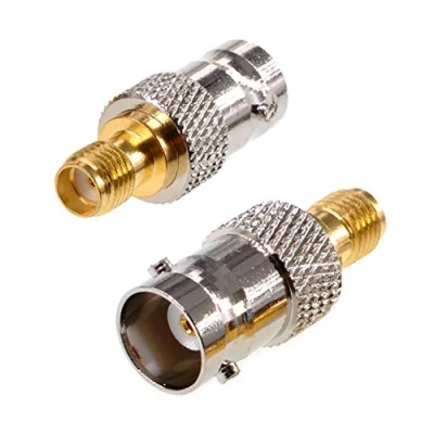 Image of Oiyagai 2 Pack BNC Female to SMA RF Coaxial Adapter Coax Jack Connector