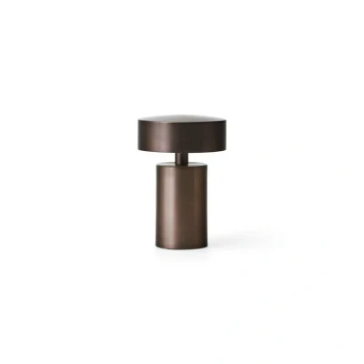Image of Audo Copenhagen Column rechargeable table lamp, IP44, bronze
