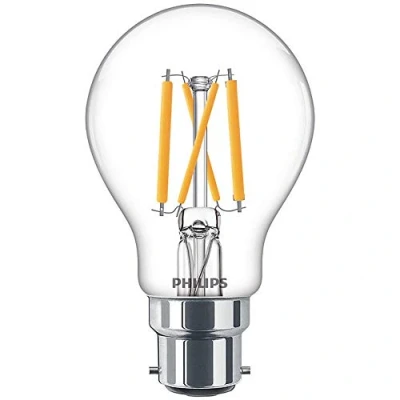 Image of PHILIPS LED GLS 5W (40W) BC Very Warm White Clear CRI90 DimTone