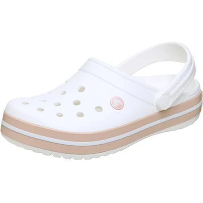 Image of Crocs CROCBAND women&#039;s Clogs (Shoes) in White