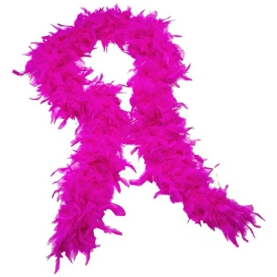 Image of SHATCHI 180cm 60G Thick Hen Night Accessory Fancy Dress Party Flapper Boas 1920&#039;S Burlesque Feathers, Hot Pink, 2m