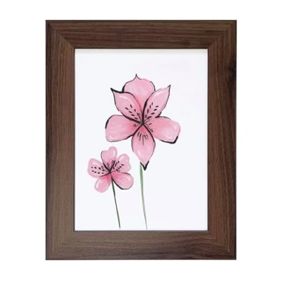 Image of Aryllis 8x6 Photo Frame, Mahogany, Freestanding Picture Frame Fitted with Safety Perspex *Choice of Colour &amp; Size*