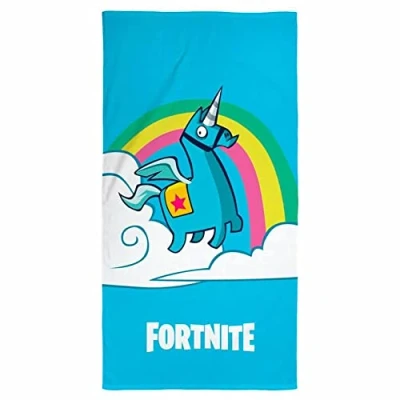 Image of FORTNITE Cotton 40 Reference Beach Wash Face Towels Home Textiles Unisex Adult, Multicoloured (Multicoloured), Single