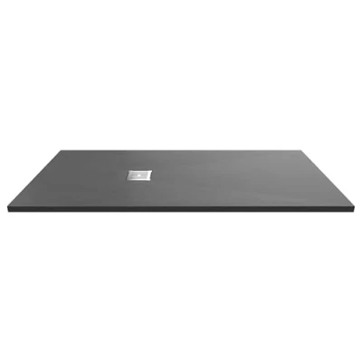 Image of 1700mm x 800mm Premium Slimline Rectangular Shower Tray Slate Grey