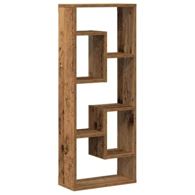Image of vidaXL Wall Shelf Old Wood 36x16x90 cm Engineered