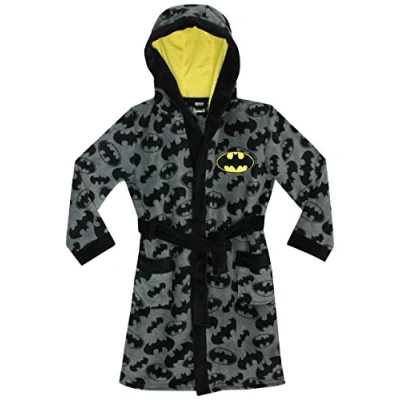 Image of Batman Boys DC Comics Dressing Gown, Multicoloured, 11 12 Years